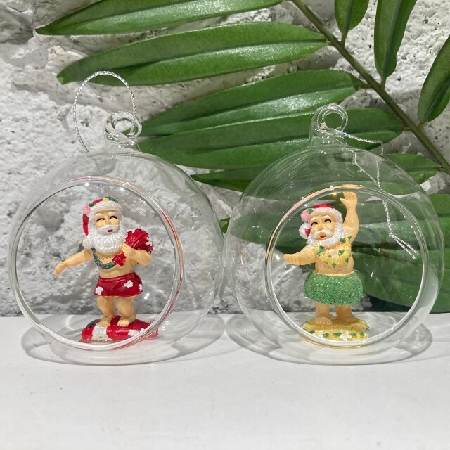 ハワイアンクリスマスオーナメント/グローブオーナメント
