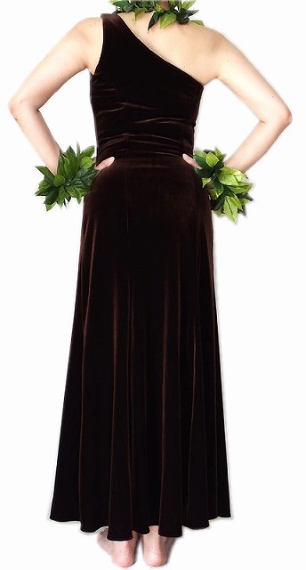 ベルベット　フラダンスドレス写真