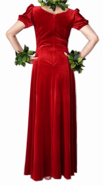 ベルベット　フラダンスドレス写真