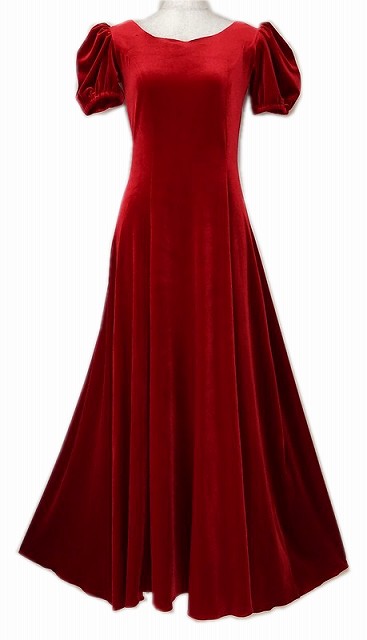 ベルベット　フラダンスドレス写真