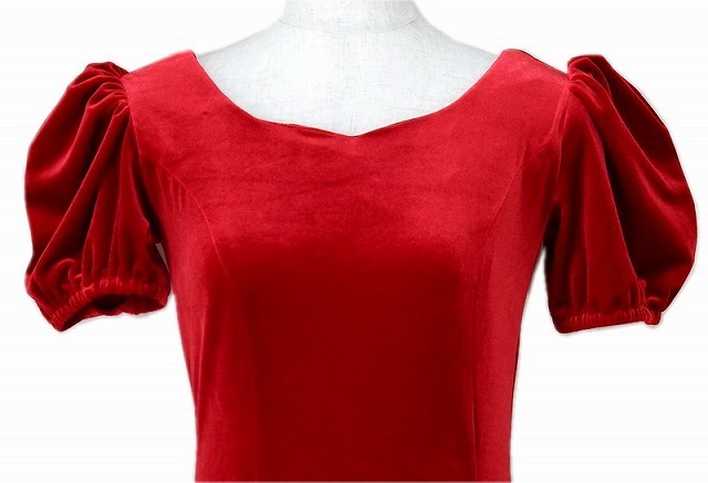 ベルベット　フラダンスドレス写真