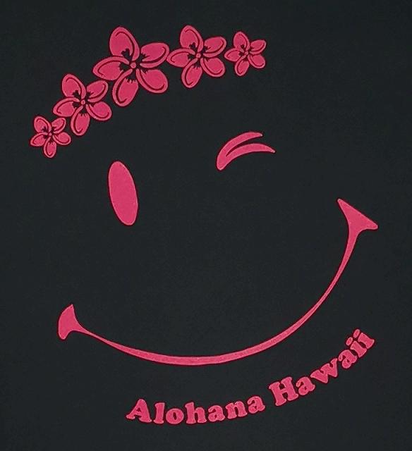 サラッと着心地抜群】フラTシャツ・ALOHANAオリジナル（Smile