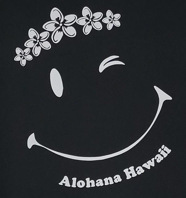 alohana【プロフィールご覧下さい】様ブラック一枚 サラッと着心地抜群】フラTシャツ・ALOHANAオリジナル（Smile