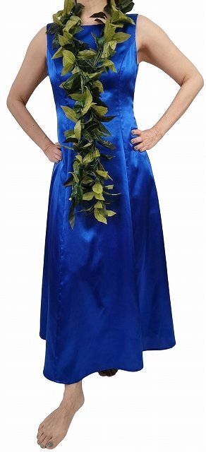 ALOHA Standard マヘアラニ・ミカ・ソレムモデルドレス 青 マウナロア