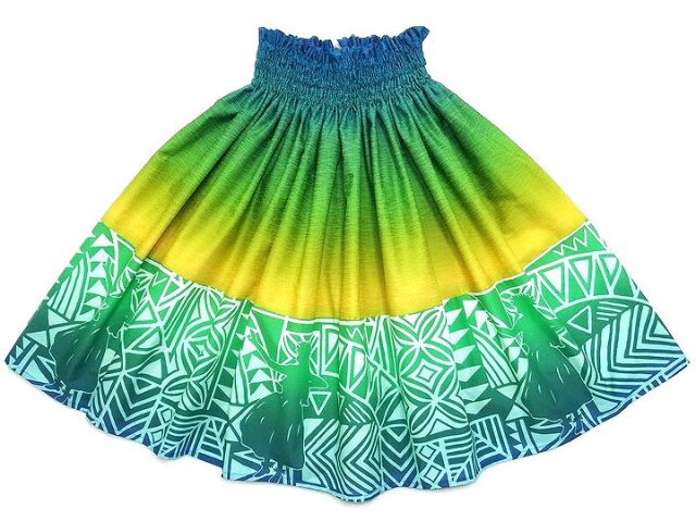 パウスカート・オリジナルアレンジ【フラガールシルエット/グリーン