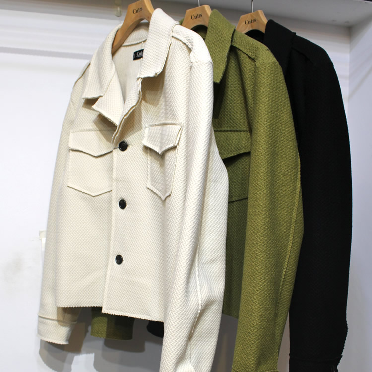 【再入荷】Cuirs（キュイー）メンズジャケット　ツイードウールショートジャケット　新作デザイン｜渋谷Cuirs【通販】