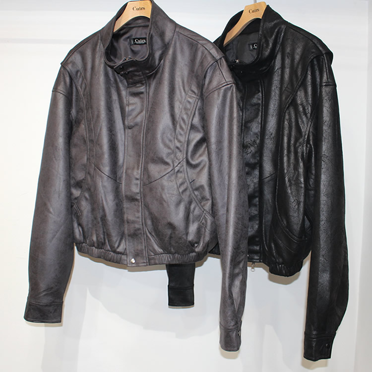 【再入荷】Cuirs（キュイー）メンズジャケット　クラシックアンティークヌバックブルゾン　新作デザイン｜渋谷Cuirs【通販】