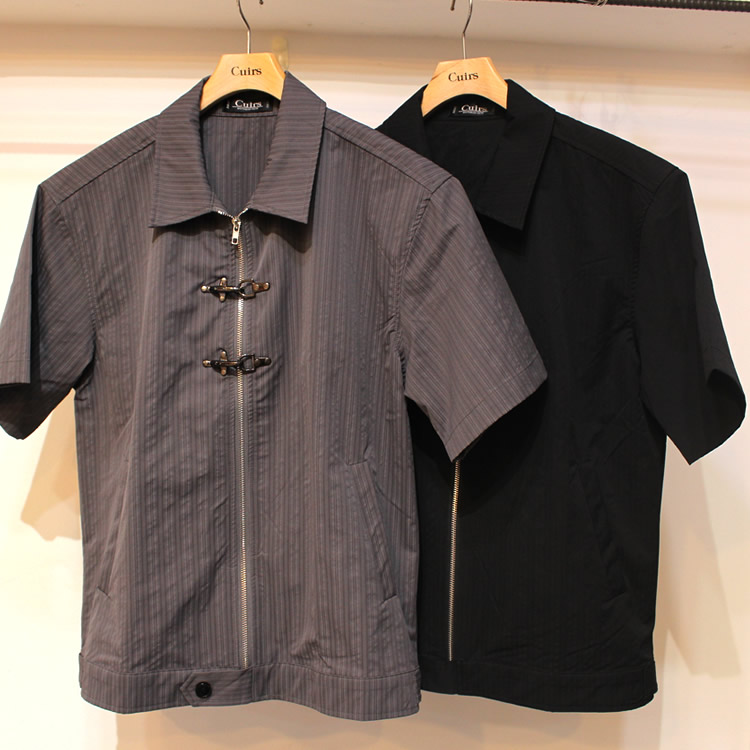 【新着】Cuirs（キュイー）メンズジャケット　ファイヤーバックルクロップジャケット　新作デザイン｜渋谷Cuirs【通販】