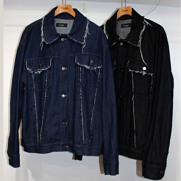 【新着】Cuirs（キュイー）メンズジャケット　カットオフGジャン　新作デザイン｜渋谷Cuirs【通販】