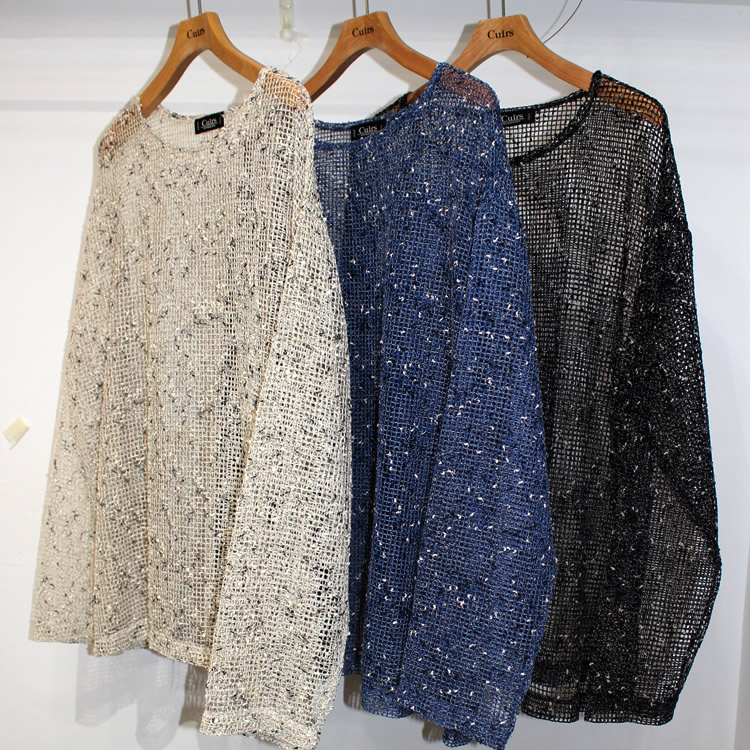 【新着】Cuirs（キュイー）メンズTシャツ　シースルーネットTシャツ　新作デザイン｜渋谷Cuirs【通販】