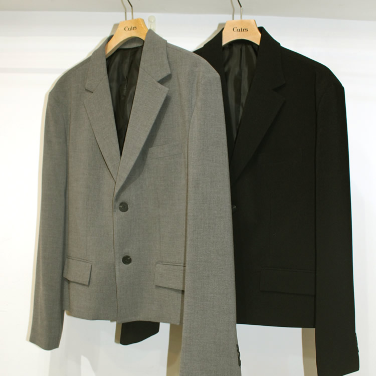 【再入荷】Cuirs（キュイー）メンズジャケット　クロップセットアップジャケット　新作デザイン｜渋谷Cuirs【通販】