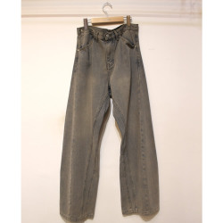 【新着】Cuirs（キュイー）メンズデニムパンツ　ストーンウオッシュデニムカーゴパンツ　　新作デザイン｜渋谷Cuirs【通販】