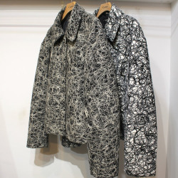 【新着】Cuirs（キュイー）メンズブルゾン　サークル刺繍ショートブルゾン　新作デザイン｜渋谷Cuirs【通販】