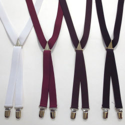 【新着】Cuirs（キュイー）メンズサスペンダー　レギュラー巾カラーサスペンダー　新作デザイン
