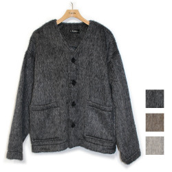 【新着】Cuirs（キュイー）メンズジャケット　シャギーモヘアファクカーディガン　新作デザイン｜渋谷Cuirs【通販】