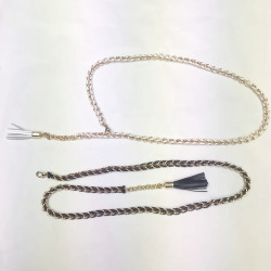 【新着】Cuirs（キュイー）メンズベルト　レザーコンビチェーンベルト　新作デザイン｜渋谷Cuirs【通販】