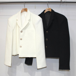 【再入荷】Cuirs（キュイー）メンズジャケット　ジャガードクロップジャケット　新作デザイン｜渋谷Cuirs【通販】