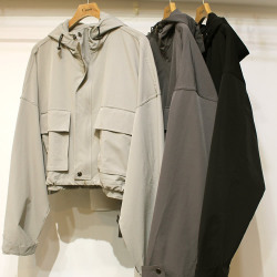 【新着】Cuirs（キュイー）メンズブルゾン　クロップフードブルゾン　新作デザイン｜渋谷Cuirs【通販】