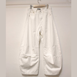 【新着】Cuirs（キュイー）メンズデニムパンツ　コットンバルーンホワイトパンツ　新作デザイン｜渋谷Cuirs【通販】