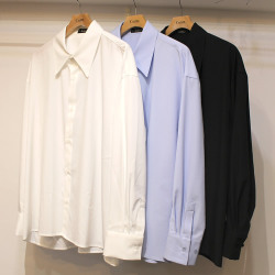 【新着】Cuirs（キュイー）メンズシャツ　ロングポイントカラーシャツ　新作デザイン｜渋谷Cuirs【通販】