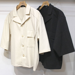 【新着】Cuirs（キュイー）メンズジャケット　クロップポケットシャツジャケット　新作デザイン｜渋谷Cuirs【通販】