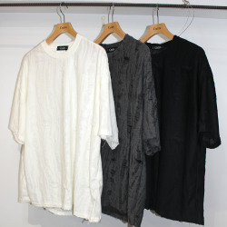 【新着】Cuirs（キュイー）メンズTシャツ　ダメージラウンドTシャツ　新作デザイン｜渋谷Cuirs【通販】
