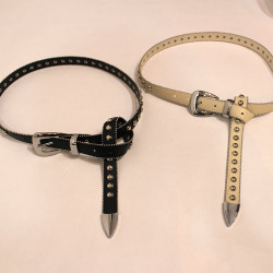 【新着】Cuirs（キュイー）メンズベルト　スタッズロングベルト　新作デザイン｜渋谷Cuirs【通販】