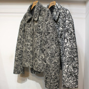 【新着】Cuirs（キュイー）メンズブルゾン　サークル刺繍ショートブルゾン　新作デザイン｜渋谷Cuirs【通販】