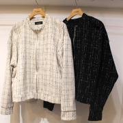 【新着】Cuirs（キュイー）メンズジャケット　ツイードZIPUPジャケット　新作デザイン｜渋谷Cuirs【通販】