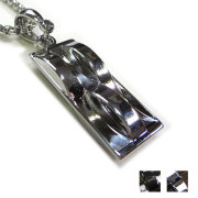 【新着】Cuirs（キュイー）メンズネックレス　ウエーブ形プレートネックレス新作デザイン