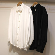 【新着】Cuirs（キュイー）メンズシャツ　パールブローチサテンシャツ　新作デザイン｜渋谷Cuirs【通販】