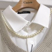 【再入荷】Cuirs（キュイー）メンズネックレス　パールネックレス（44センチ）　新作デザイン