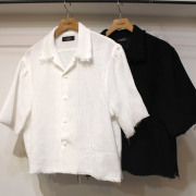 【新着】Cuirs（キュイー）メンズシャツ　クロップフリンジツイードシャツ　新作デザイン｜渋谷Cuirs【通販】