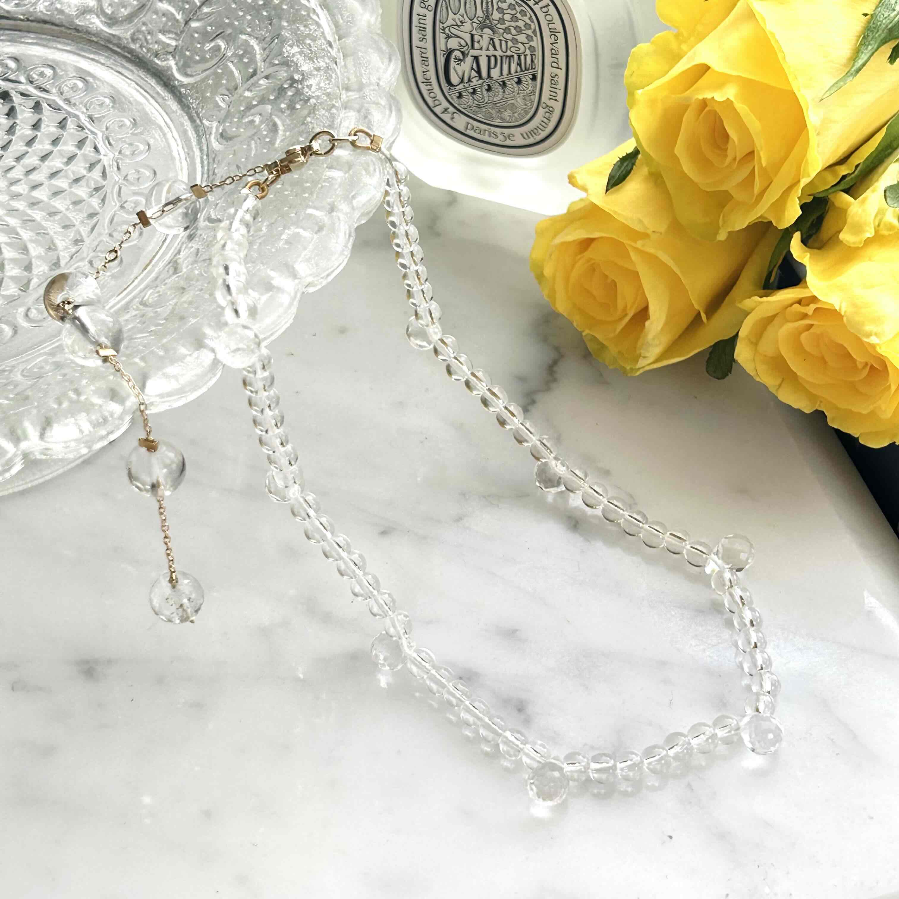 4/23 20:00-再販開始【ALUM+】CRYSTAL KOUBOU NECKLACE