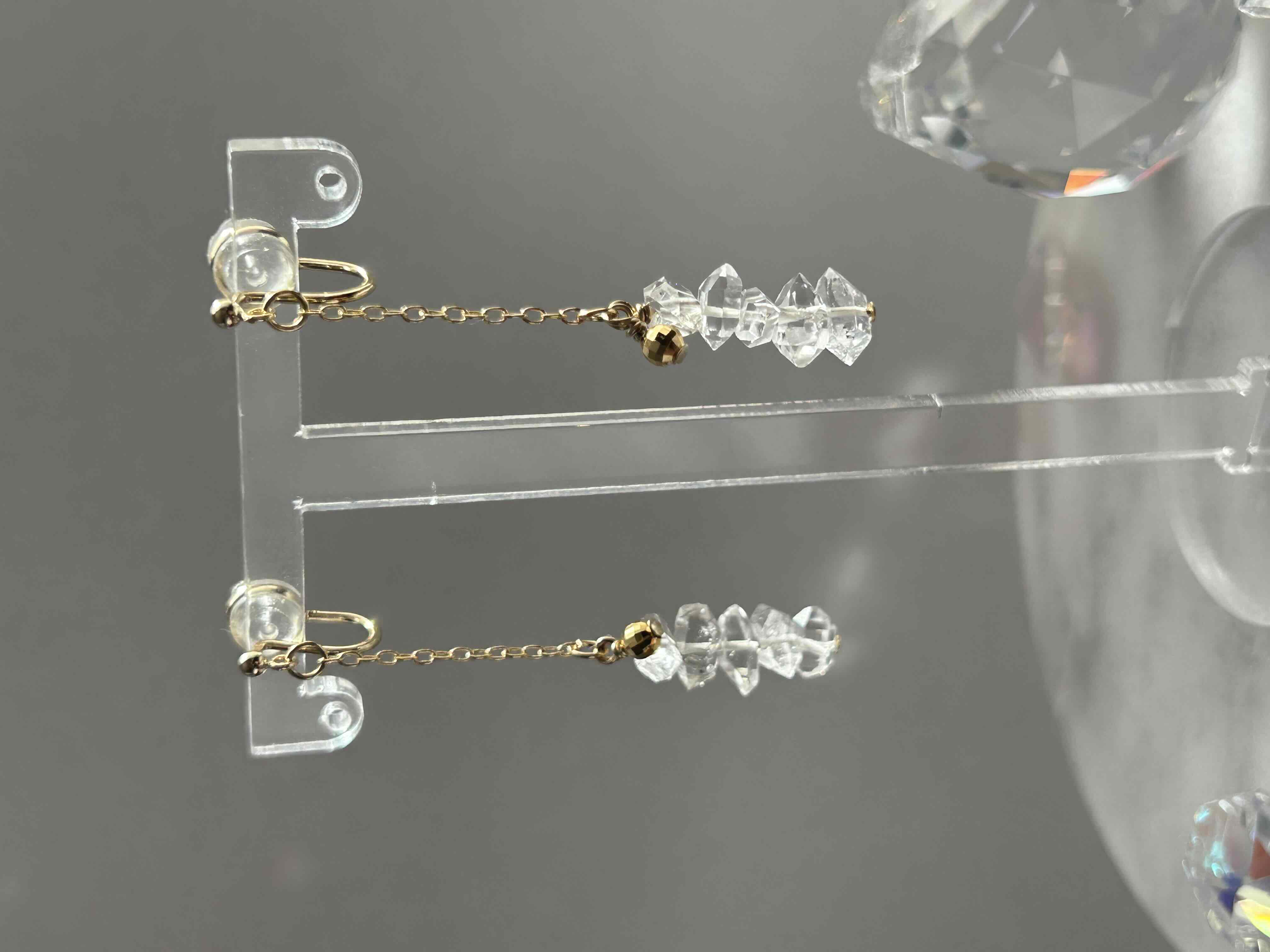 10/15 20:00-販売開始 【ALUM+】月光CRYSTALイヤリング-Gekkou-