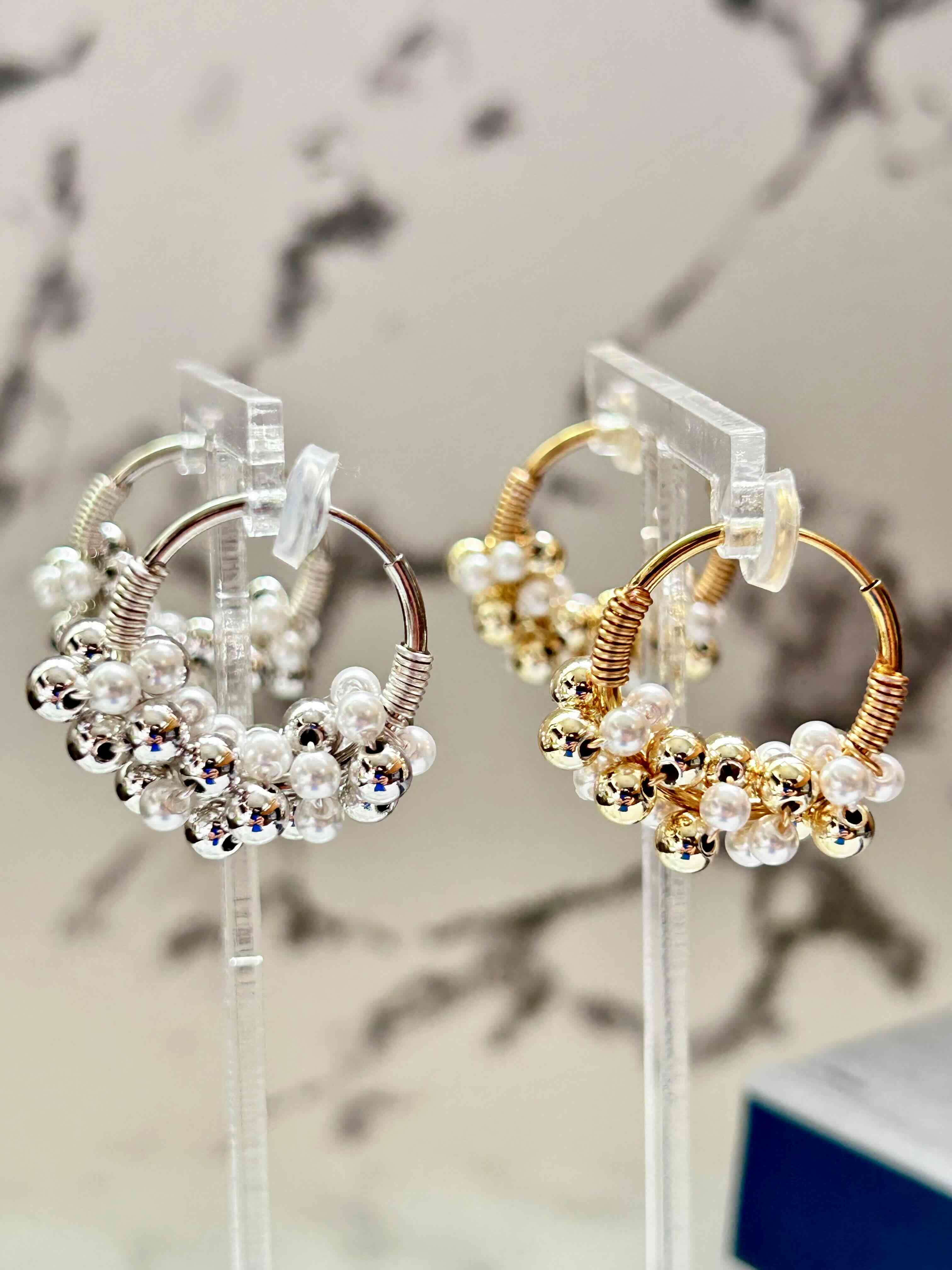 ピアスみたいに見えるイヤリング Popping Earring