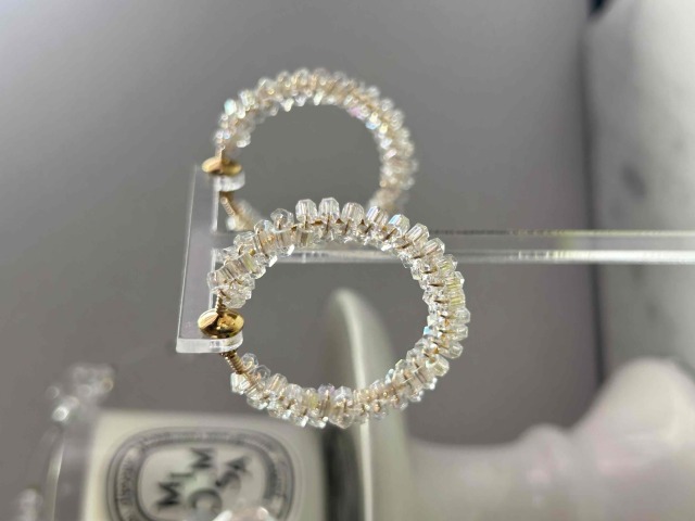 6/11 20:00-販売開始 Crystal Dew Hoop Earring