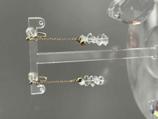 10/15 20:00-販売開始 【ALUM+】月光CRYSTALイヤリング-Gekkou-