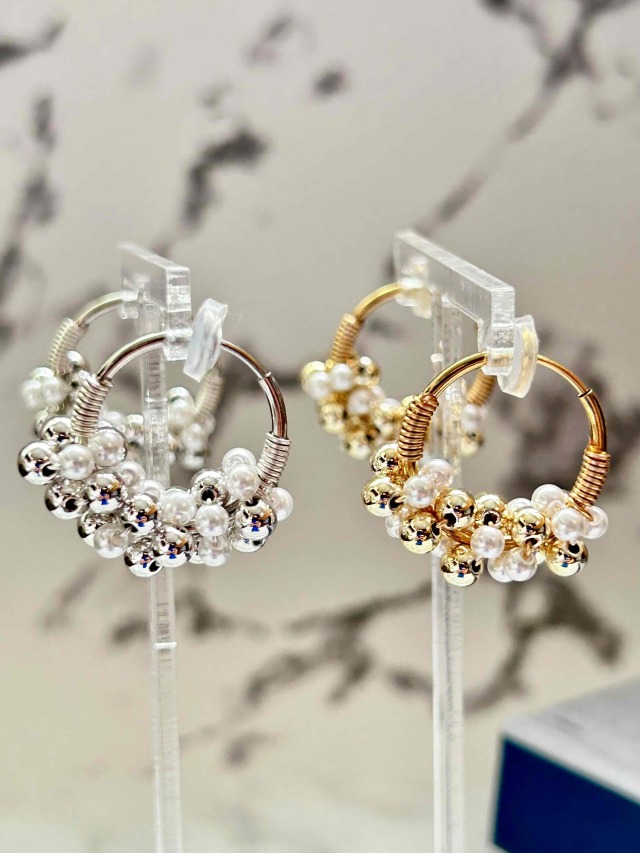 ピアスみたいに見えるイヤリング Popping Earring