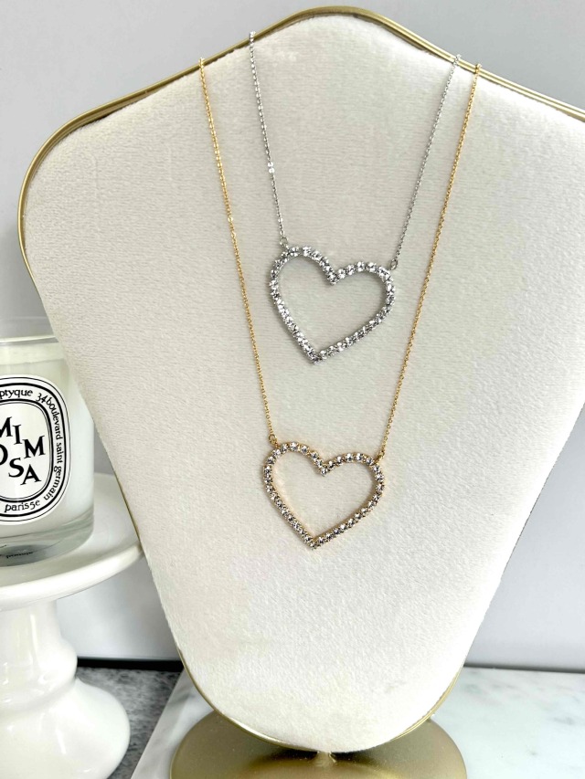 Open Heart Short Necklace