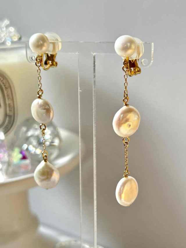 【ALUM+】COIN DROP EARRING