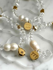 【ALUM+】LUCKY TWIN PEARL  BRACELET