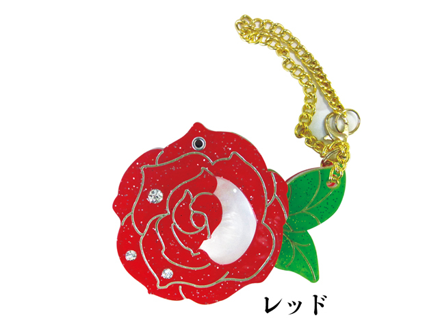 ルーペ　バラ　赤