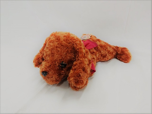 オレンジ色の犬型ぬいぐるみ ドックデイ ぬいぐるみC オレンジ犬イヌ ホラゲー スマイリング