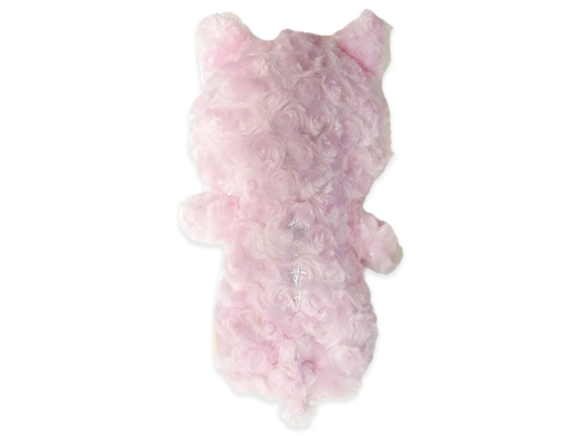 9.ピンクオパール猫・ペアセット 巻き毛のぬいぐるみ ゆきお ねこすけ ピンク（A~Cサイズ）