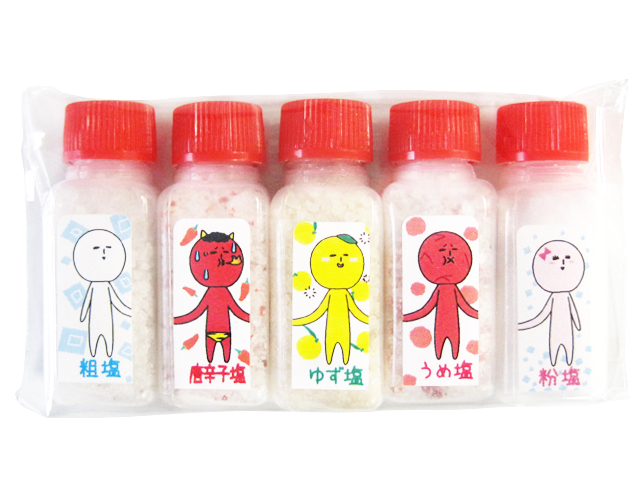 「天空の非公認キャラクターゆきお」岩塩　お手軽5本セット
