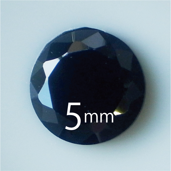 ●送料無料●フェアリーダイヤモンド ブラック5mm ラウンド カット10-99個