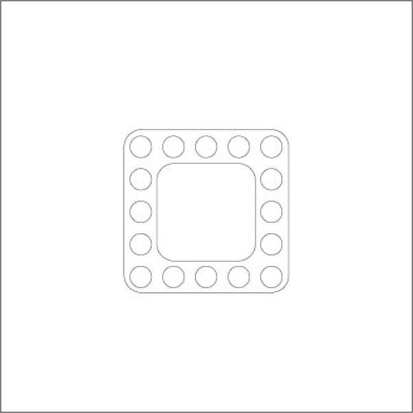 ジュエルアシストの穴にゲルでジュエルを固定します。
