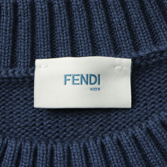 限定製作】 フェンディ FENDI キッズ セーター クルーネック 長袖 ロゴ ...