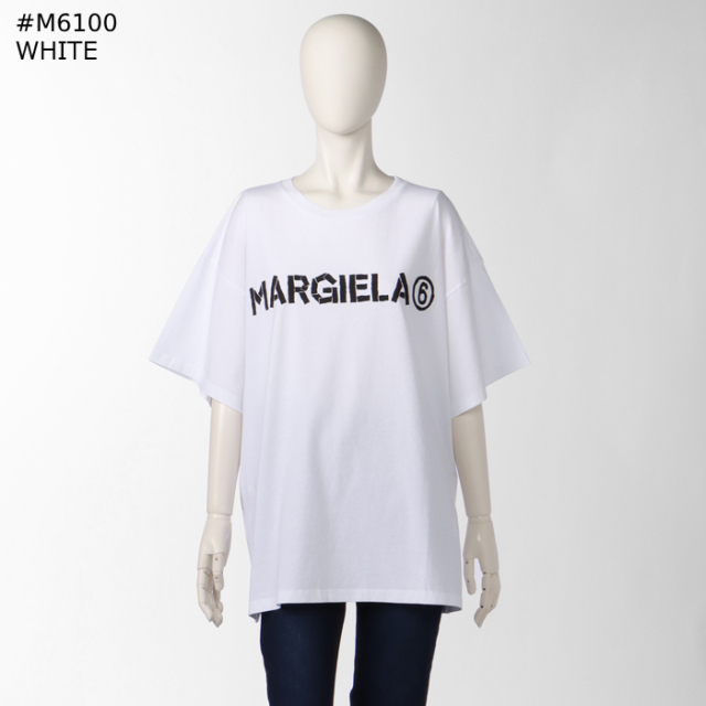 エム エム シックス メゾン マルジェラ MM6 MAISON MARGIELA 【大人もOK】キッズ Tシャツ オーバーサイズ 半袖 ロゴプリント  ショートスリーブシャツ M60408 MM009【2023AW SALE】